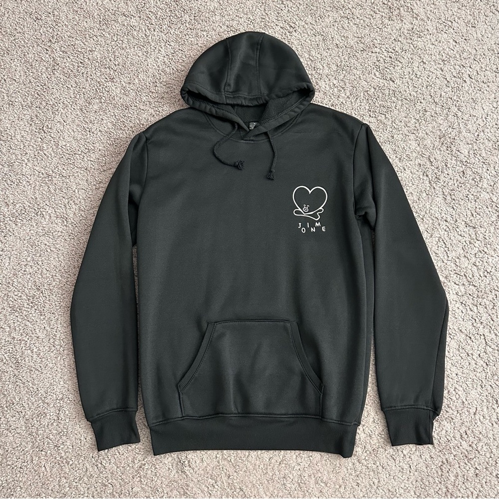 BT21 Tata Mang and Shooky Black Hoodie Womens M